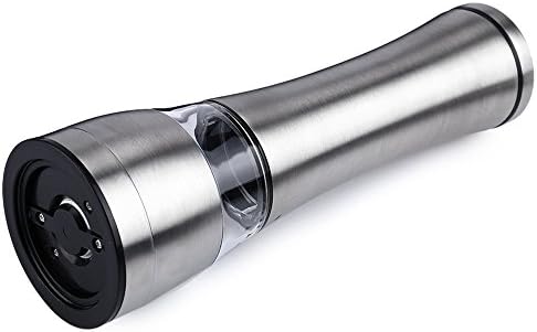 Gosedy Kitchen Tools Stainless Steel And Muller Manual Mill Salt And Pepper Grinder (Silver)