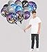Fort-nite Birthday Balloons 20pcs - 16 Latex and 4 Foil fort nite Balloons Fort nite Party Supplies and video Game party supplies