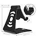 Adjustable Cell Phone Stand, iPhone Stand, Pasonomi Smartphone Cradle, Dock, Holder for iPhone 8 X 7 6 6s Plus 5 5s 5c Samsung Galaxy S8 S7 S6 Note 5 Note 8 Charging Stand (Black)