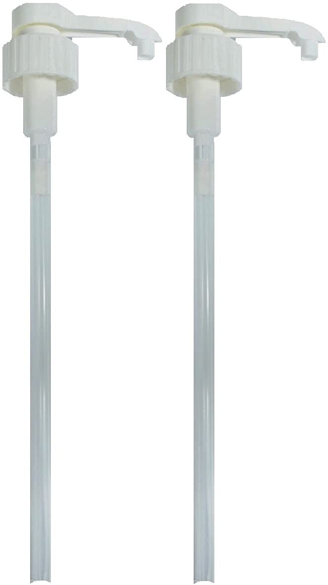 Gunky Monkey 5L Pump Dispenser TWIN PACK for 5 Litre Container. 38mm Screw Top Pump Dispenser. 4ml Dose Ideal for Hand Sanitiser, Antibacterial Soap, Shampoo. Pelican Pump with long Tube. Twist Lock