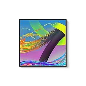 Framed Canvas Wall Art for Living Room, Bedroom Abstract Canvas Prints for Modern Home Decoration Ready to Hang - 16"x16" inches