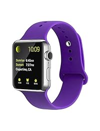 Yunshu   Correa de repuesto para iWatch, 1.496 in, 1.575 in, 1.654 in, 1.732 in, correa de silicona suave para mujeres y hombres, serie 4, serie 3, serie 2, serie 1, S M, M L