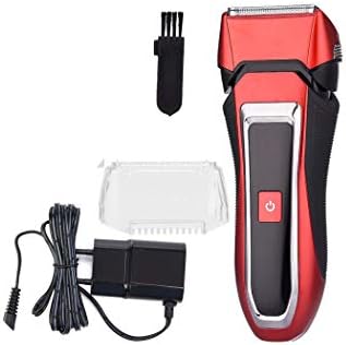 Charge Electric Razor Whole Body Waterproof Electric Shaver Wet Dry Dual Use Powerful Shaving Machine Men Beard Trimmer 31,Red