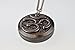 Aum Om Pewter Aromatherapy Essential Oil Diffuser Necklace Locket Pendant Jewelry on 22 Inch Stainless Steel Chain