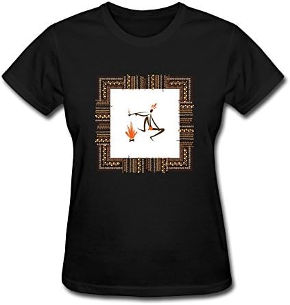 Women Beauty Women In The Square T-shirts,Black Tee By HGiorgis XL Black