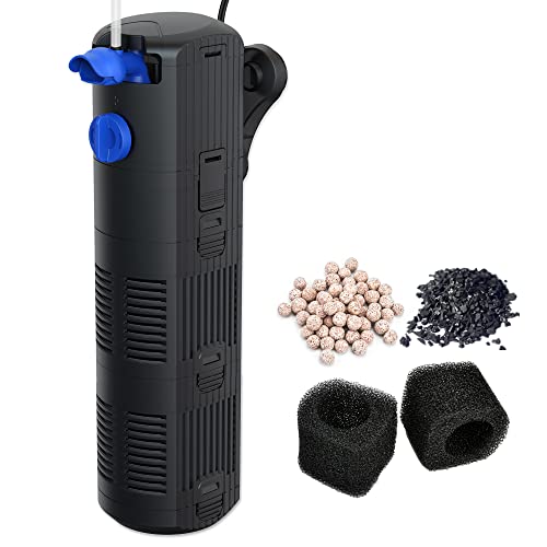 NICREW Aquarium Internal Filter, Fully Submersible Fish Tank Filter
