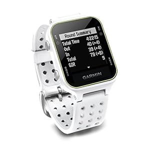 Garmin Approach S20, GPS Golf Watch with Step Tracking, Preloaded Courses, White