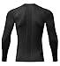 Lavento Men's Compression Shirts Baselayer Crewneck Long-Sleeve Dry Fit T-Shirts (1 Pack-Black,Large)