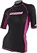 Cressi Man Short Sleeve Rash Guard, black/pink, XXL