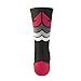 Epivive Retro Refresh Basketball Crossfit Lacrosse Socks (Blk/Red, Medium)