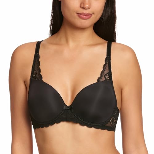 Triumph Damen BH Amourette Spotlight WHP X, mit Buegel, Gepolstert, Verstellbare Traeger, 85B, Schwarz