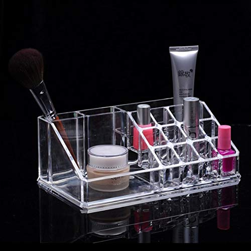 Alpeft large trapezoidal transparent cosmetic lipstick holder nail polish lip gloss lipstick storage box storage rack ps plastic box