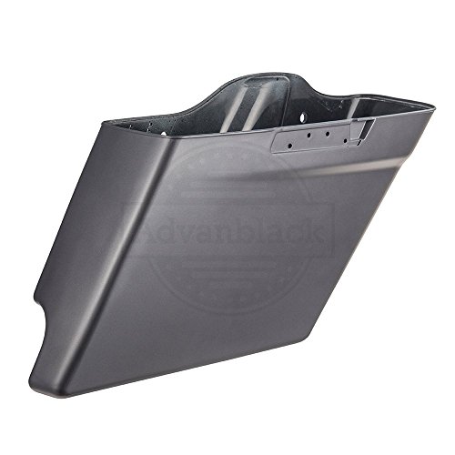 Advanblack Charcoal Denim 4 1/2" Extended Saddlebags Stretched Bags