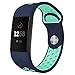 NO1seller Top Bands Compatible for Fitbit Charge 3 Small Large, Soft Silicone Sport Strap with Air Holes Replacement Wristband for Fitbit Charge 3 and Charge 3 SE Fitness Tracker
