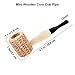 Syhood 12 Pieces Wooden Corn Cob Pipe Mini Fake Prop Pipe Halloween Corncob Pipe for Cosplay Party Favors