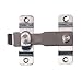 Alise Flip Latch Gate Latches Safety Door Lock Catch for Barn Wood Fence Sliding French Doors,Heavy Duty Thicker Stainless Steel Gate Hardware Locks,Brushed Nickel