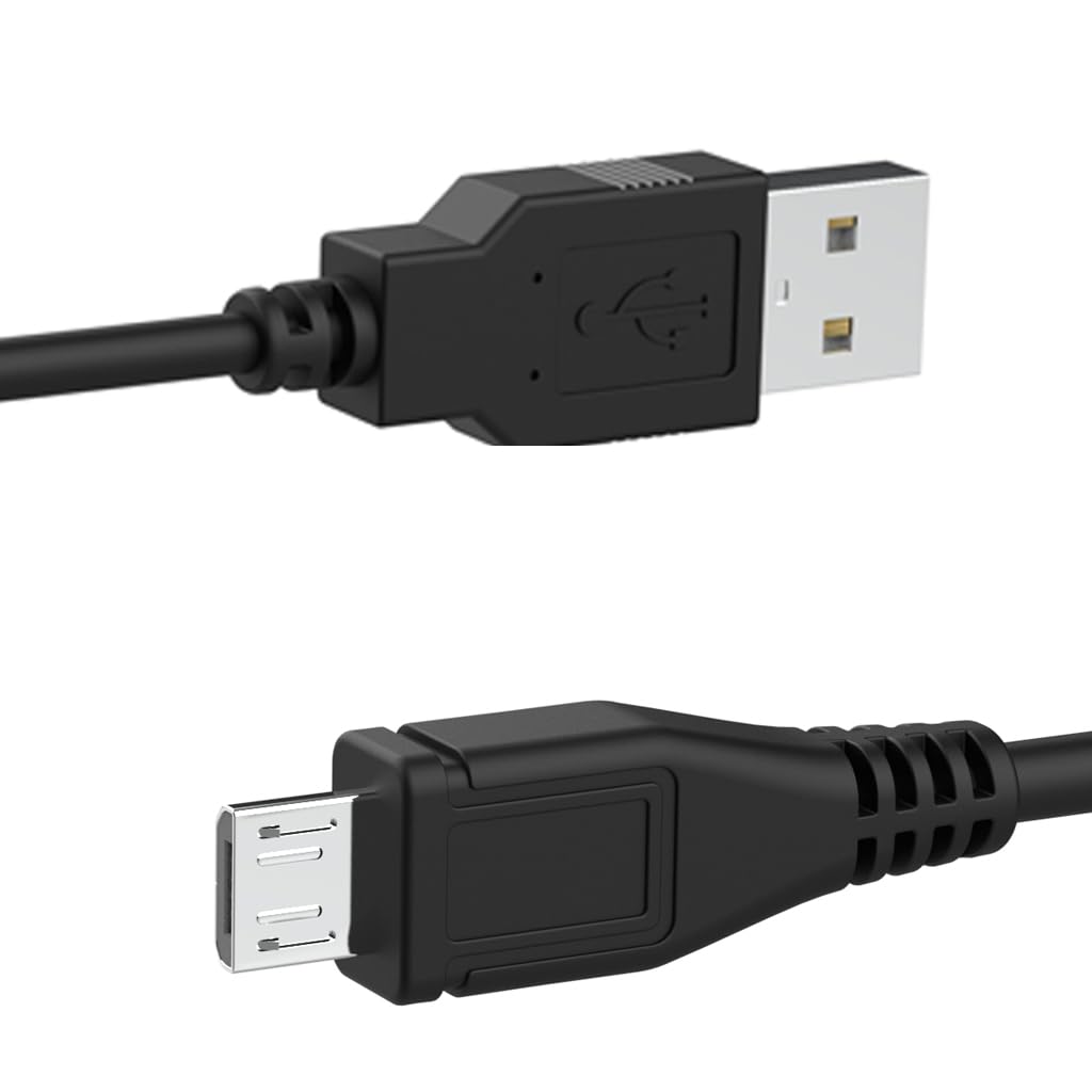 Photo 1 of HAUZIK PS4 Controller Charger Cable, Micro USB Charging Cord for PlayStation 4, 6 Foot, 2 Pack