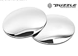 Cardeco Plus SL Lens - Angle Adjustment Type - Flat Type Selectable Installation Product- Moving Slim Circle Blind Spot Mirror SL Lens 2 inches(50.8mm) 2-pc Set For All Universal Vehicles Car Fit