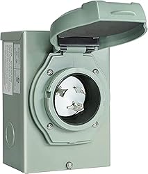 Rophor 30 Amp Generator Power Inlet Box, NEMA