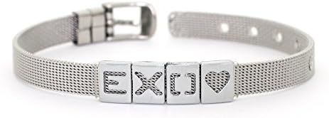 Kpopgarden Kpop EXO Initial letter Beakhyun Chanyeol Chen D.O.Kai Kris Luhan Sehun Suho Tao Xiumin Lay Bracelet (EXO♡)