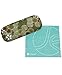 JAVOedge Green Cherry Blossom Print Eyeglass Clam Shell Style Case with Bonus Microfiber Glass Cleaning Cloth