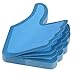 Eagle Thumb Up Shape Sticky Notes, 100 Sheets (Blue)