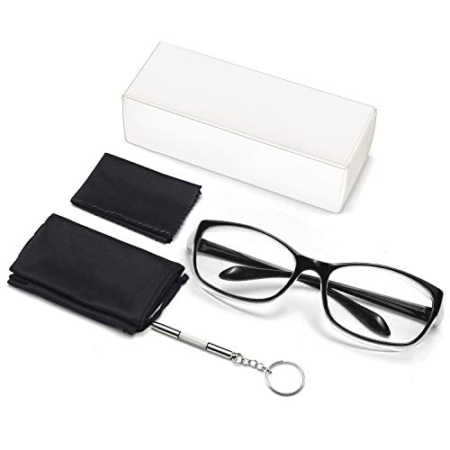 Anti Fog Safety Glasses for Women Men,Anti Pollen Protective Eyewear with Side Shields,Black Blue Light Blocking Glasses