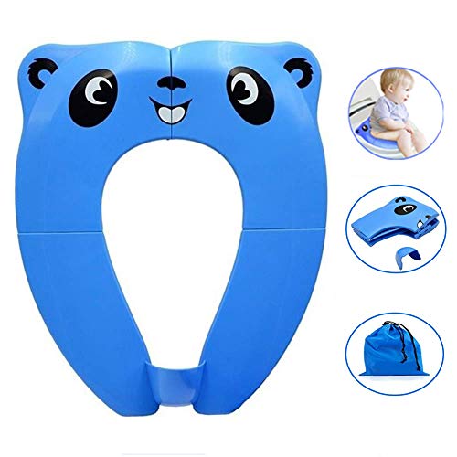 Portable Potty Seat with Splash Guard for Boys, Folding Travel Potty Seat for Toddler, Baby and Kids, Recyclable Non…