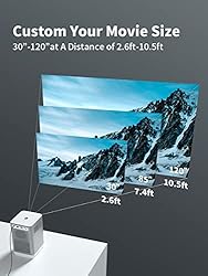 JOVAL Portable Projector 2021 Upgraded WiFi Mini