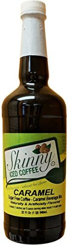 Skinny Iced Coffee - Caramel - Flavored Coffee Concentrate - Only 2 Weight Watchers Point Per 16 Oz Drink