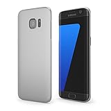 Galaxy S7 Edge Case, G.D.SMITH [Slim] Snug-Fit Slender [Tailored Cutouts] Ultra-Thin Side to Side Edge Coverage Superior Coating PC Hard Skin for Samsung Galaxy S7 Edge (Silver)