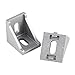 10pcs 3030 Aluminum Alloy Corner Brackets Right Angle Joint Brace Fastener for Furniture Doors and (35×35×28mm)