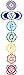 Yoga Clothing For You Mens Colored Chakras Lightweight Hoodie Tee Shirt