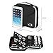 Electronic Organizer, Jelly Comb Travel Organizer Bag Electronic Accessory Cases Cable Organizer Bag Double Layer for USB Cables, Charger, Power Bank, Phone, E-book Kindle, iPad or Tablet(up to 9.7'')