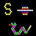 Lite Brite Refill: Letters (26 SQUARE SHEETS) - NOT FOR NEW LITE BRITES - For pre-2013 Lite Brites ONLY