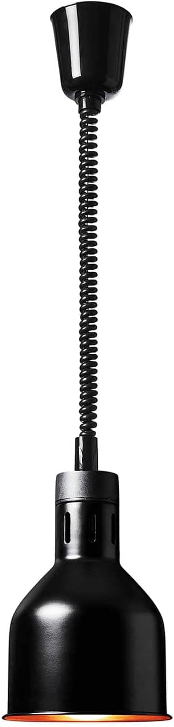 Royal Catering RC-SHSFL04 Heat Lamp Matte Black Steel Height Adjustable 250W E27