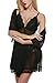 Avidlove Women 3 Pieces Set V-Neck Lingerie Lace Babydoll Mesh Chemise Outfits Black