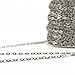 CleverDelights 4x6mm Cable Chain - Platinum Silver Color - 30 Feet