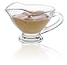 Small 3 oz crystal Coupe Shaped Gravy Sauce Boat Salt and Pepper Chinese Spoon Set of 2