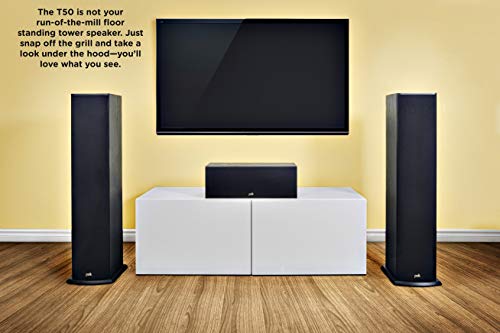 Polk-T50-150-Watt-Home-Theater-Floor-Standing-Tower-Speaker-Single-Premium-Sound-at-a-Great-Value-Dolby-and-DTS-Surround