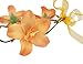 Love Sweety Lily Flower Crown with Adjustable Ribbon for Wedding HH9 (Orange)