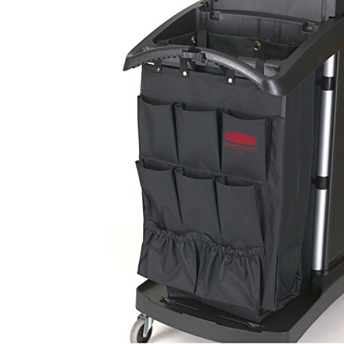 Rubbermaid Commercial 9Pocket Housekeeping Cart Organizer, Black