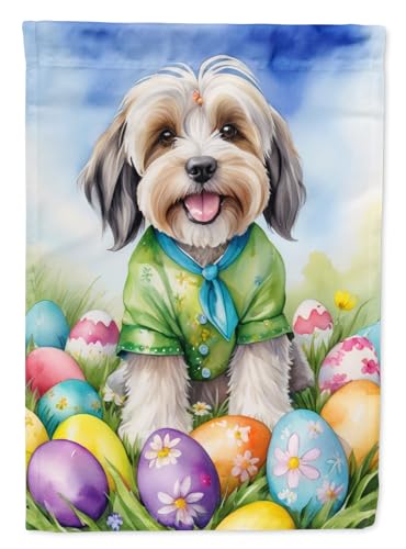 Caroline's Treasures DAC5195GF Tibetan Terrier Easter Egg Hunt Garden Flag Mail…