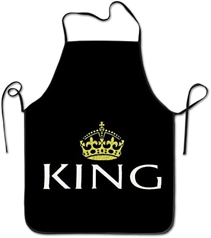 King And Queen Couple Lover Men Cool Apron Cute Aprons