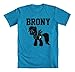 My Little Pony Rainbow Dash Brony Mens T-Shirt (Turquoise, Large)