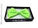 New Suspender Bow Tie Matching Colors Adults Unisex Formal - Halloween - Neon Green Combo
