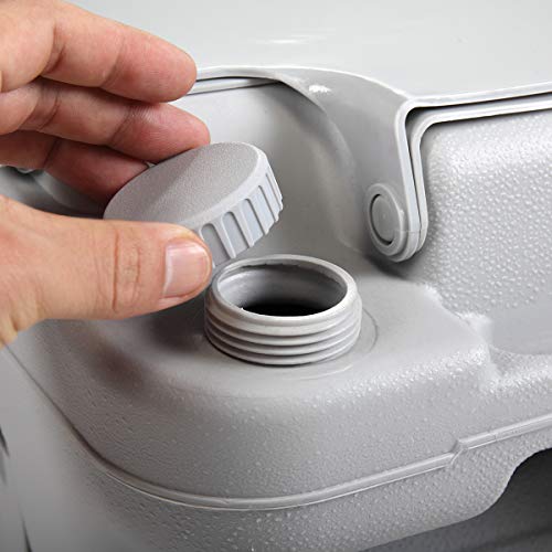 thegreatshopman 20L 5.3 Gallon Portable Travel Toilet Mobile Camping Outdoor/Indoor Commode Potty Gray