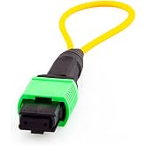 ipolex MPO Fiber Optic Loopback Cables -12-Core Singlemode(9/125&mu;m) OS2 Female Fiber Loopback Adapter Testers Connectors