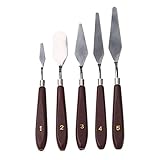 Anself 5pcs Stainless Steel Spatula Palette Knife Painting Mixing Scraper Set Product ID: 73318