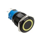 Lamptron Black Vandal-Resistant Switch, 22mm